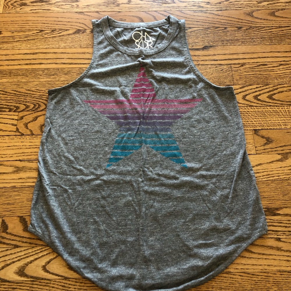 Chaser Star Tank Grey with Multicored Star